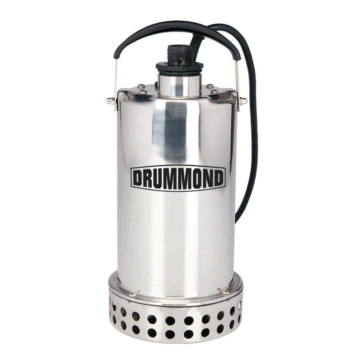 Drummond 3/4 HP Submersible Utility Pump Stainless Steel Construction 4400 GPH - Shop Hardware Tools Online Store