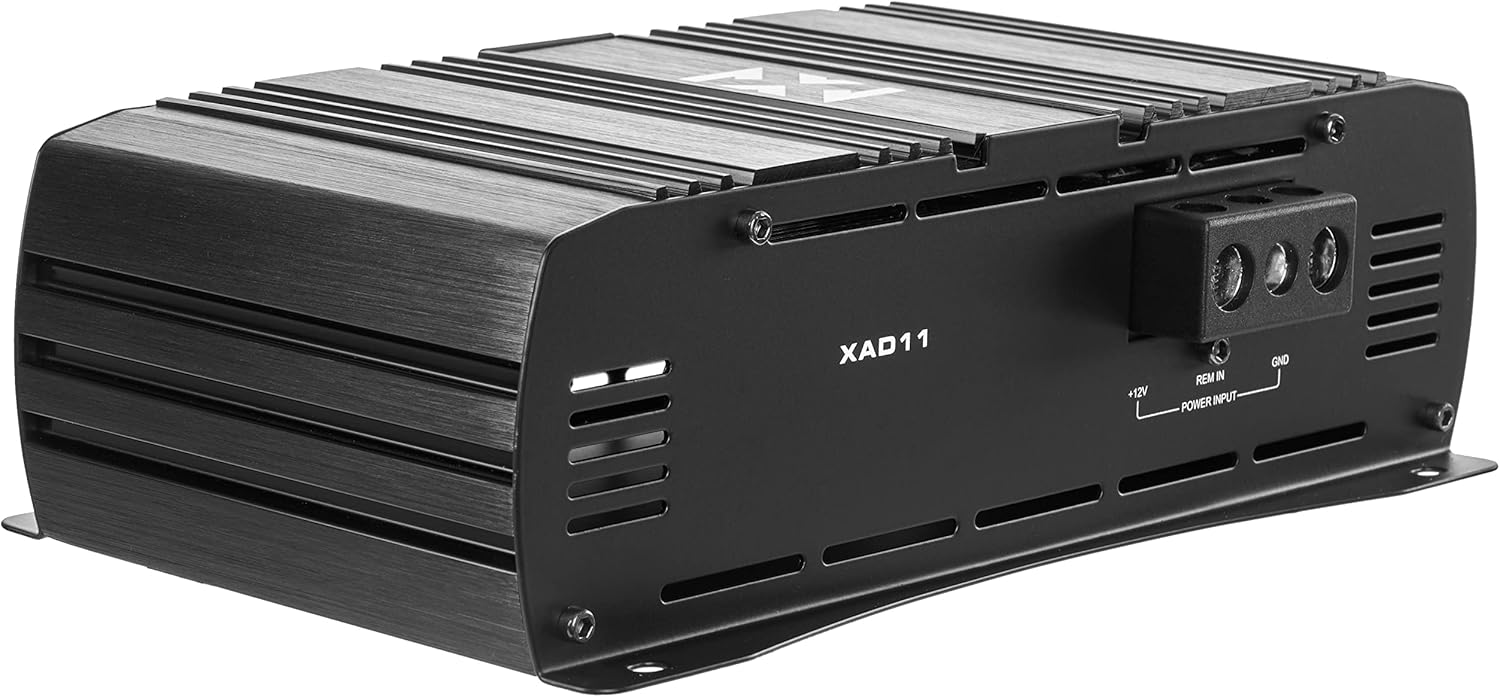 NVX XAD41 1200W RMS 1-OHM Stable Full Bridge Class D High Power Competition Full Range Bridgeable 4-Channel Car Audio MOSFET Amplifier