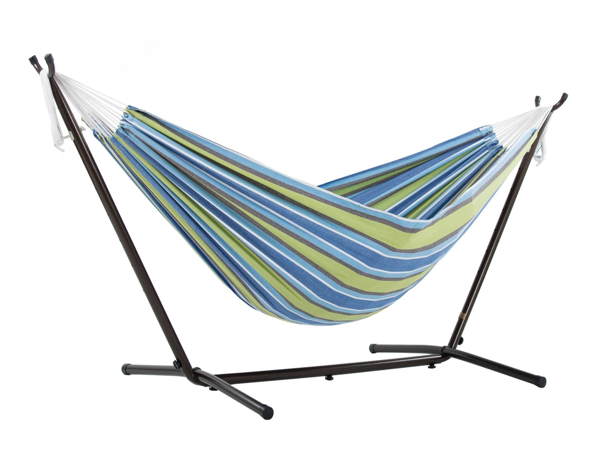 Vivere 9 ft. Double Hammock with Stand: Oasis