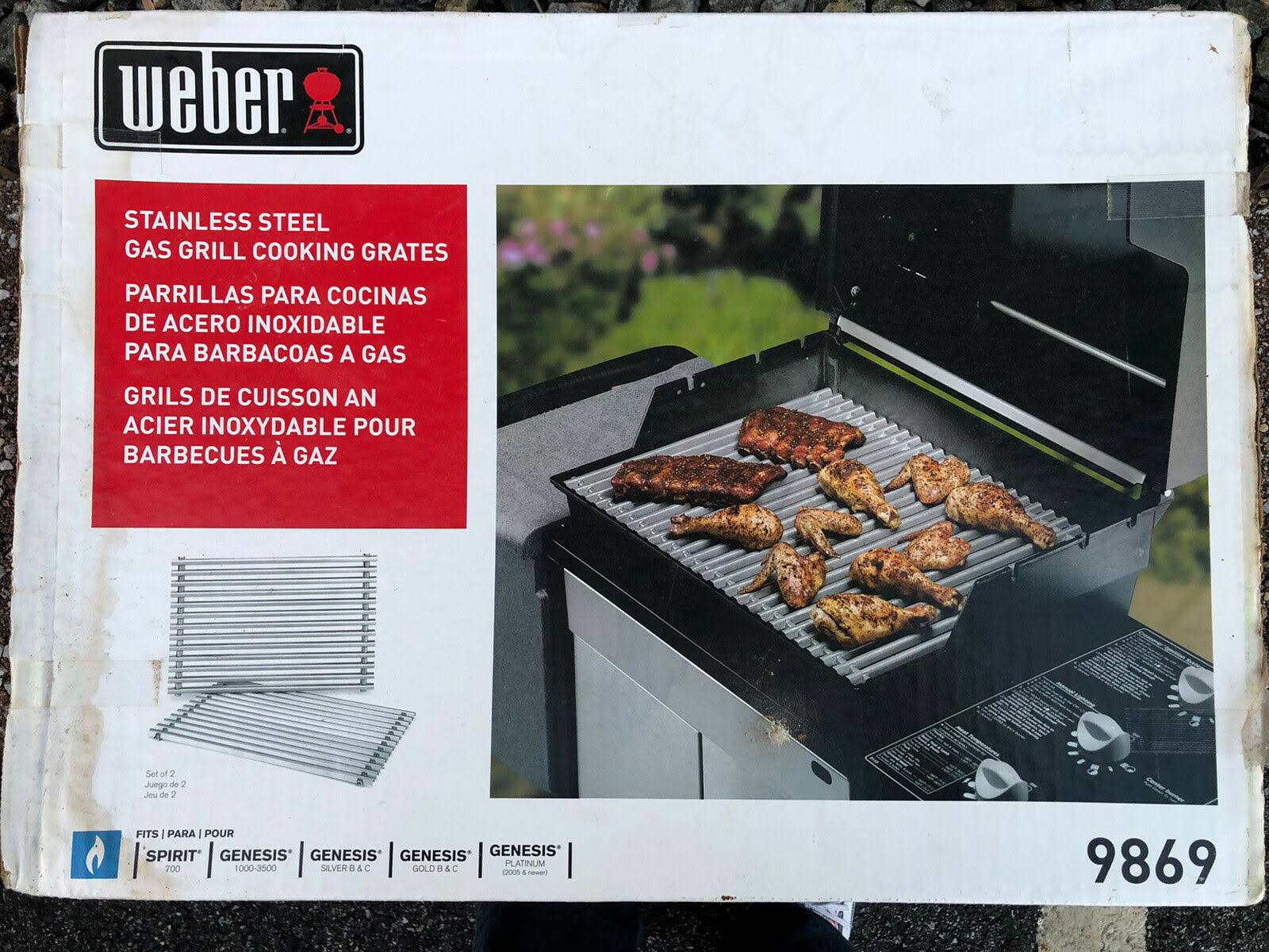Weber 9869 Stainless Steel Replacement Cooking Grates