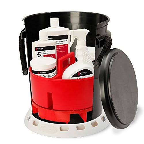 Shurhold 2464 5 Gallon Black Deluxe Bucket Kit 32 Fluid Ounces