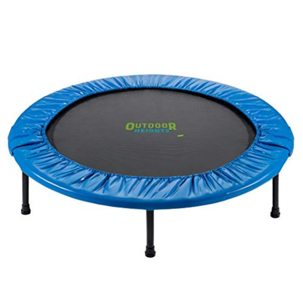Outdoor Heights Mini Trampoline 36 inch Fitness Trampoline - Fitness Rebounder - With Carrybag
