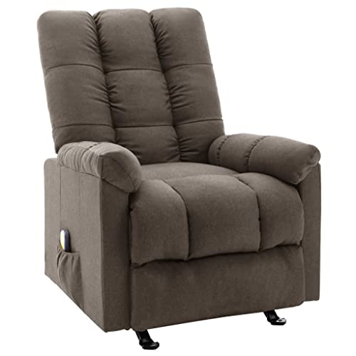 Recliner,Room Chairs for Bedrooms,Single Sofa Chair,Recliner Chairs for Adults,Reclining Chair,Master Bedroom Furniture,for Living Room, Office, Bedroom,Movies,TV Dramas and Music, Taupe Fabric