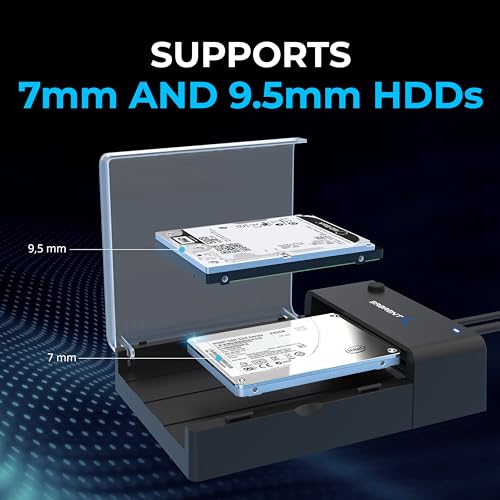 SABRENT Tool Free USB Type C Dual Docking Station for PCIe NVMe M.2 SSDs with Offline Cloning Function (EC-SSD2)