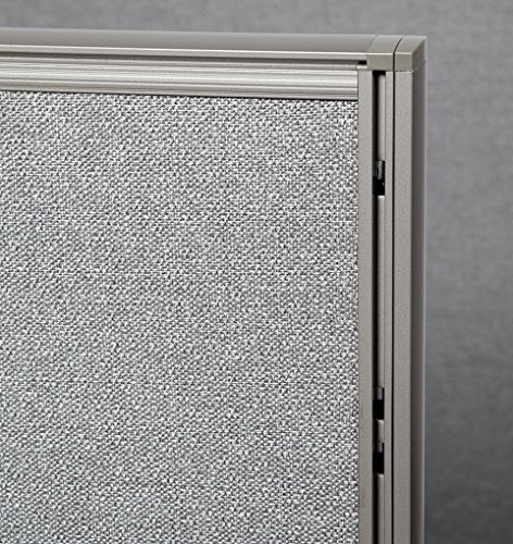 GOF Freestanding Office Partition, Large Fabric Room Divider Panel, 48" W x 72" H