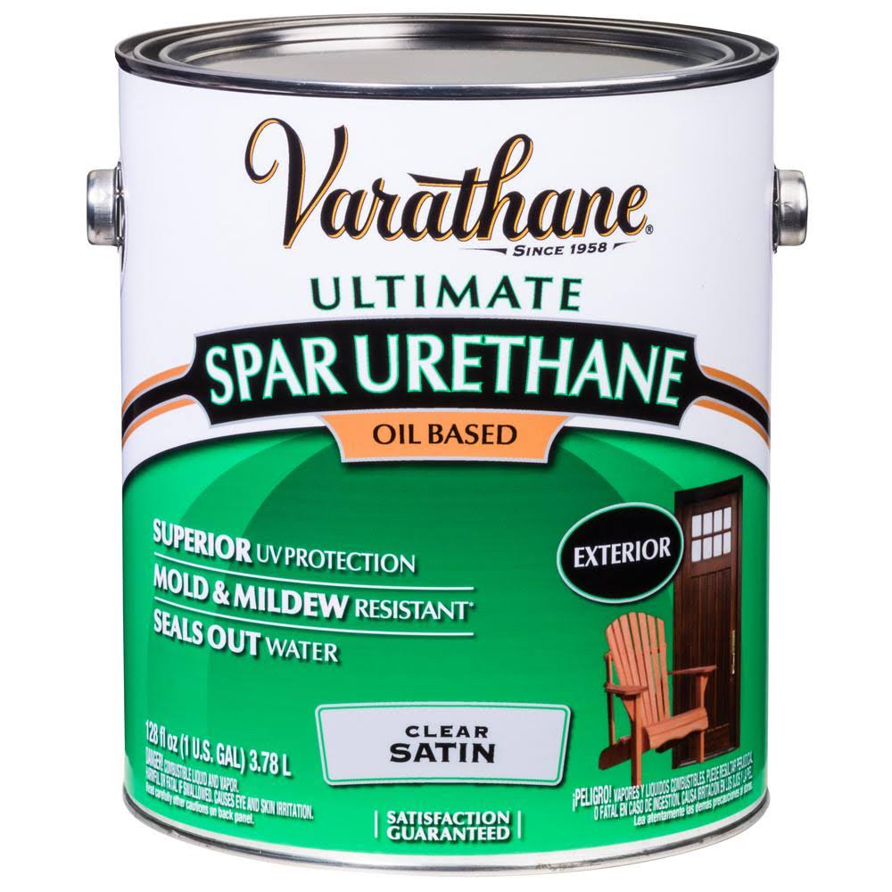 Varathane 1 gal. Clear Satin 350 VOC Oil-Based Exterior Spar Urethane (2-Pack), Exterior Polyurethane 9332