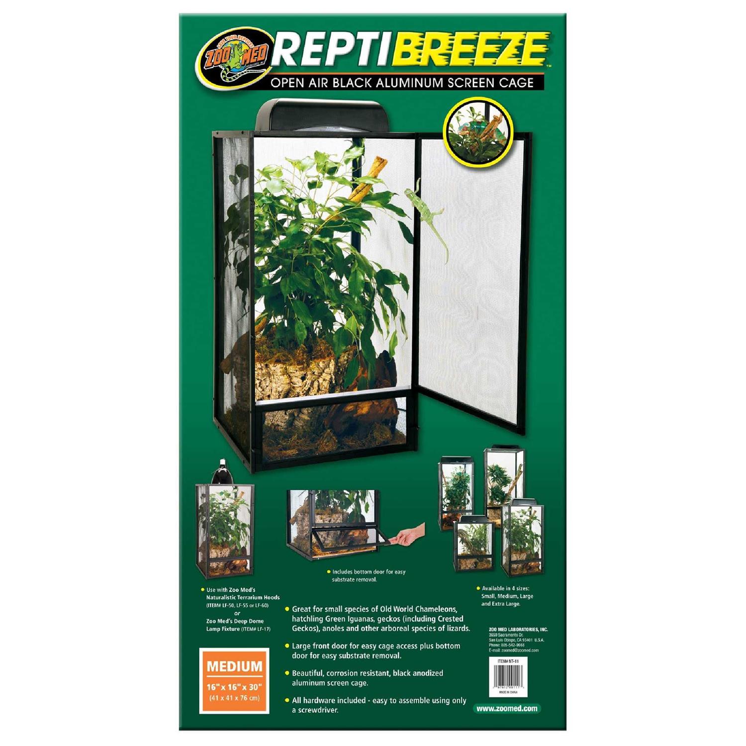 Zoo Med Reptibreeze Open Air Aluminum Screen Cage - Pet Supplies online store