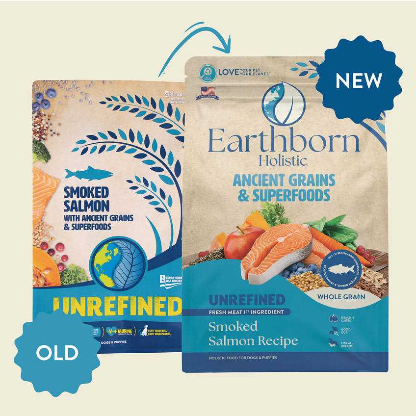 Earthborn Holistic Unrefined Smoked Salmon with Ancient Grains &amp; Superfoods Dry Dog Food - Pet Supplies online store