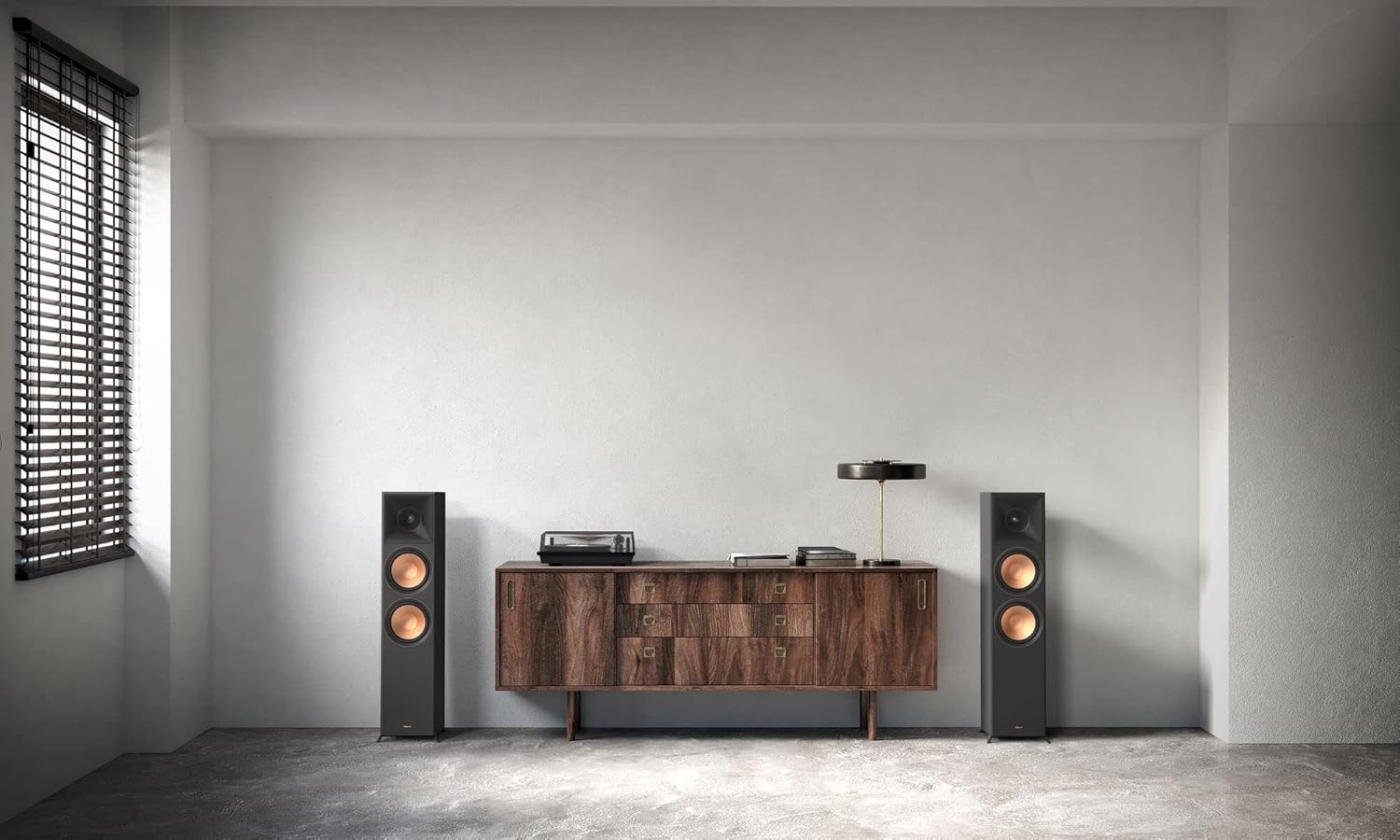 Klipsch Reference Premiere RP-8000F II 2.0 Dual Floorstanding Speaker Pair with Larger 90° x 90° Hybrid Tractrix Horn, 8” Cerametallic Woofers for Premium Home Theater Sound in Ebony