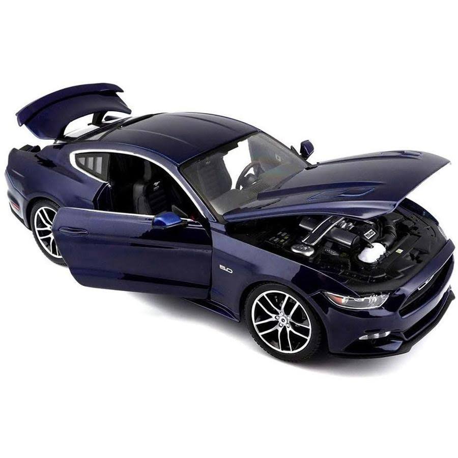 2015 Ford Mustang GT Dark Blue Exclusive Edition 1/18 Diecast Model Car by Maisto
