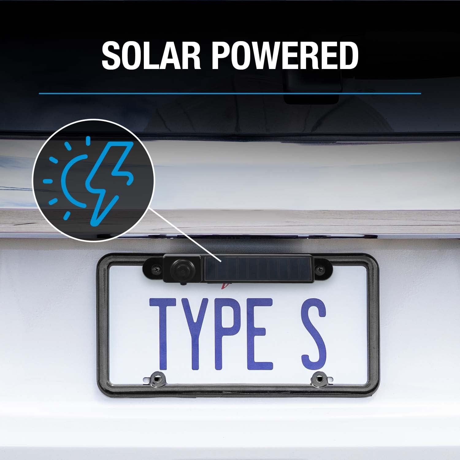 Type S Solar Powered Smart 1080p HD Backup Camera