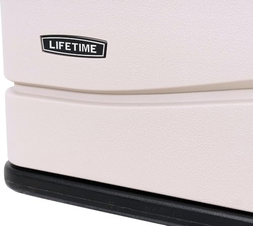 LIFETIME 60254 Heavy-Duty Outdoor Storage Deck Box, 150 Gallon, Desert Sand/Brown