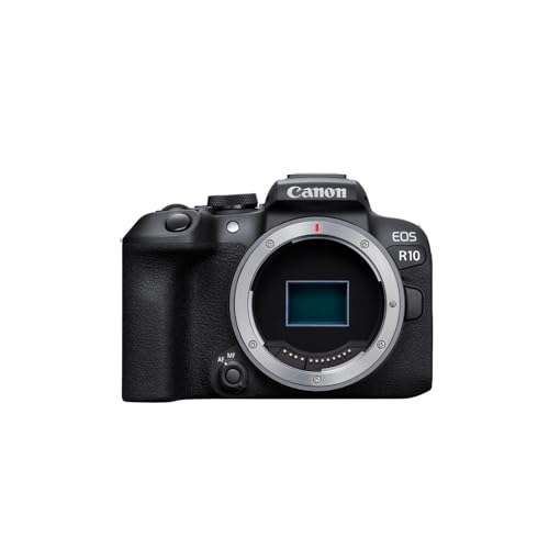 Canon EOS R10 Mirrorless Camera RF-S18-45mm F4.5-6.3 is STM Lens Kit, Hybrid Camera, 24.2 Megapixel CMOS (APS-C) Sensor, 4K Video, Vlogging Camera for Content Creators, Black