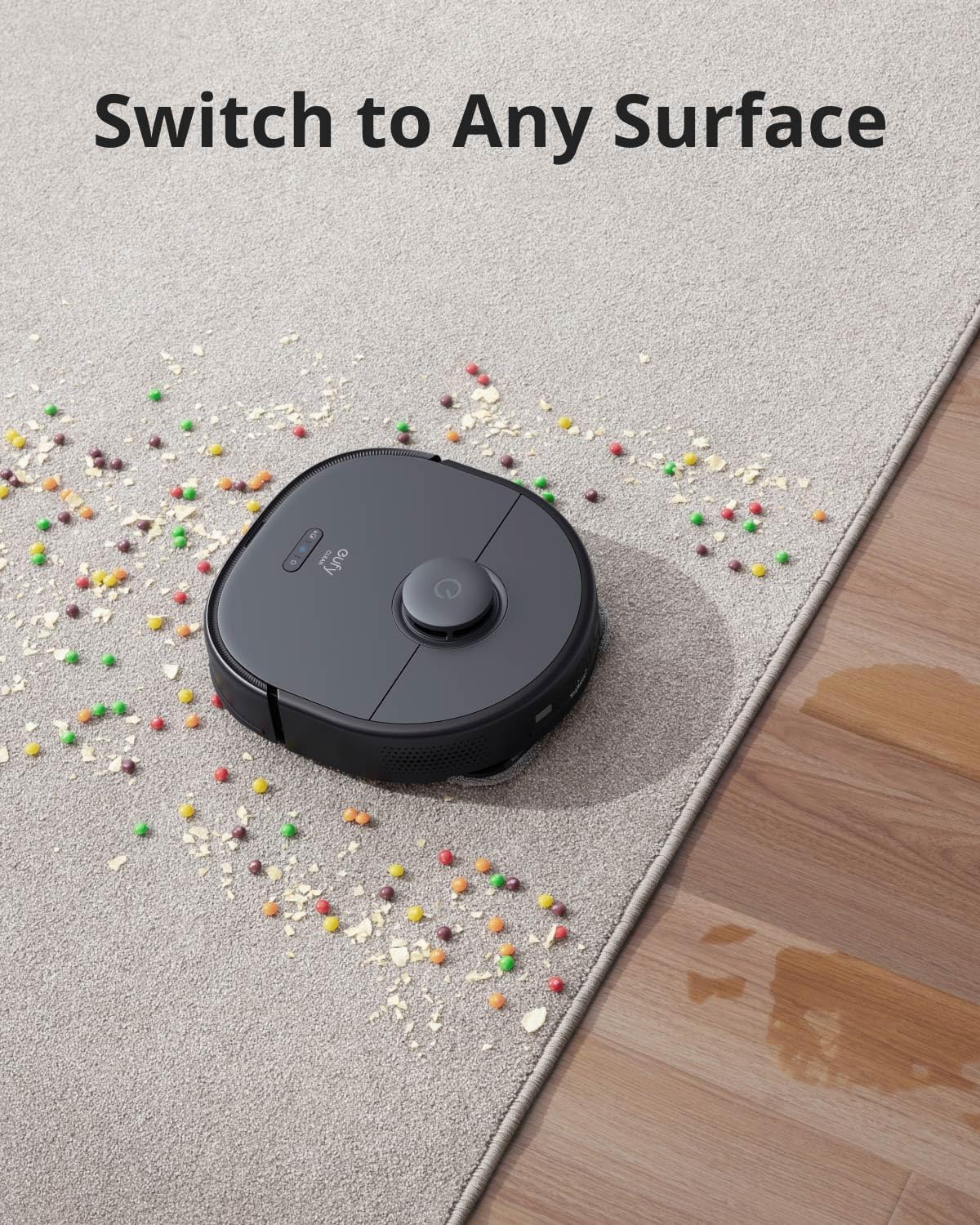 eufy Clean X9 Pro CleanerBot with MopMaster™ Adaptive Pressure Cleaning, 2 Rotating Mops, Carpet Detection with 12 mm Auto-Lifting Mops, Auto-Clean Station, 5,500 Pa Suction, and AI OBS