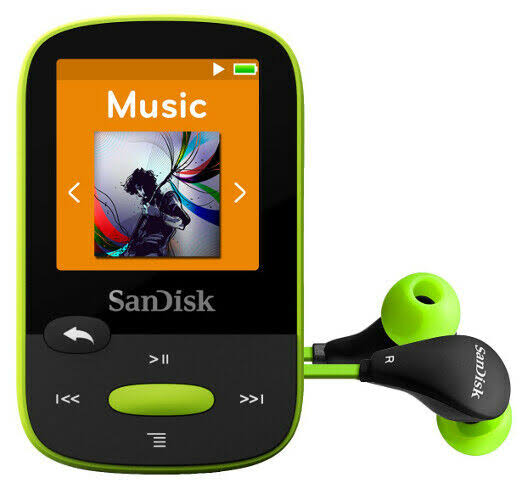SanDisk Clip Sport MP3 Player - 8 GB - Lime