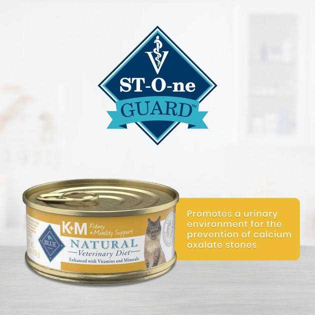 5.5-oz K+M Kidney + Mobility Support Grain-Free Canned Cat Food Blue Buffalo Natural Veterinary Diet case of 24 - Pet Supplies online store