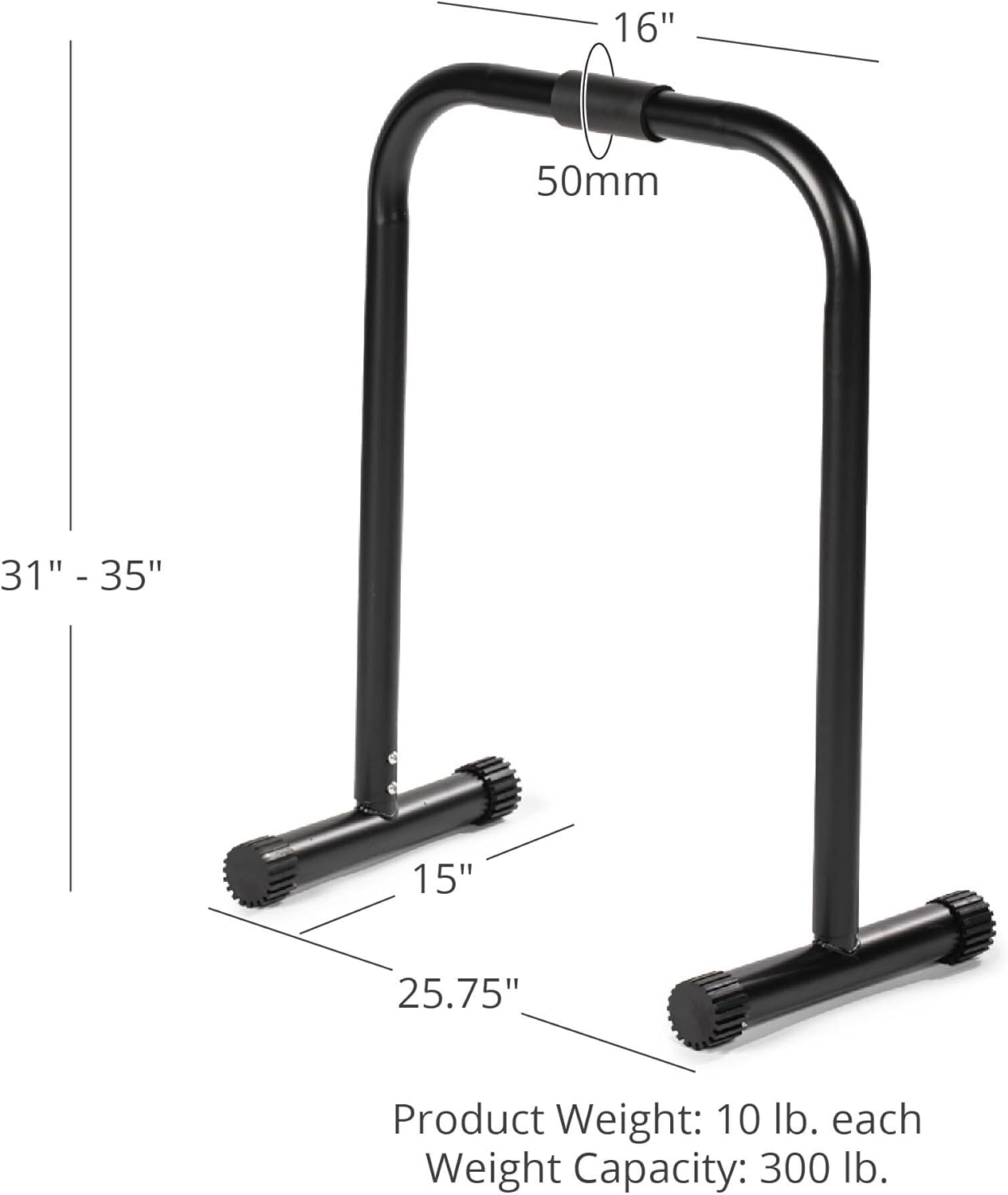 Titan Fitness Dip Bars, Freestanding Paralettes, Adjustable Height Dip Station, Heavy Duty Parallel Bars for Home, Calisthenics Equipment for Tricep Dips, Pull-Ups, Push-Ups & More, Rated 300 LB