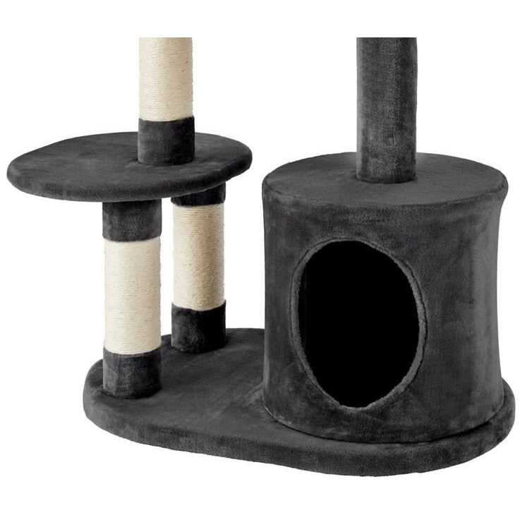 Frisco 59.5-in Heavy Duty Faux Fur Cat Tree Condo - Pet Supplies online store