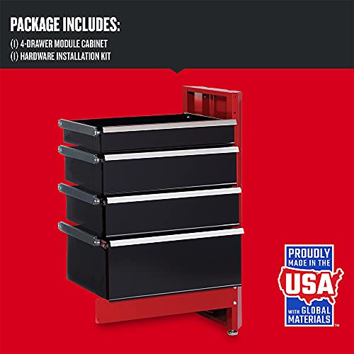CRAFTSMAN 2000 Series Workbench, 4-Drawer Storage Module (CMST22951RB)