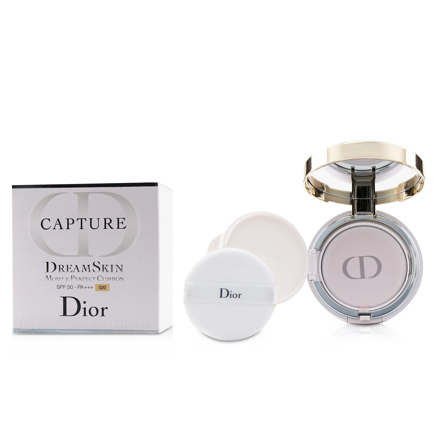 Christian Dior Capture Dreamskin Moist & Perfect Cushion SPF 50 With Extra Refill - # 030 (Medium Beige  2x15g/0.5oz