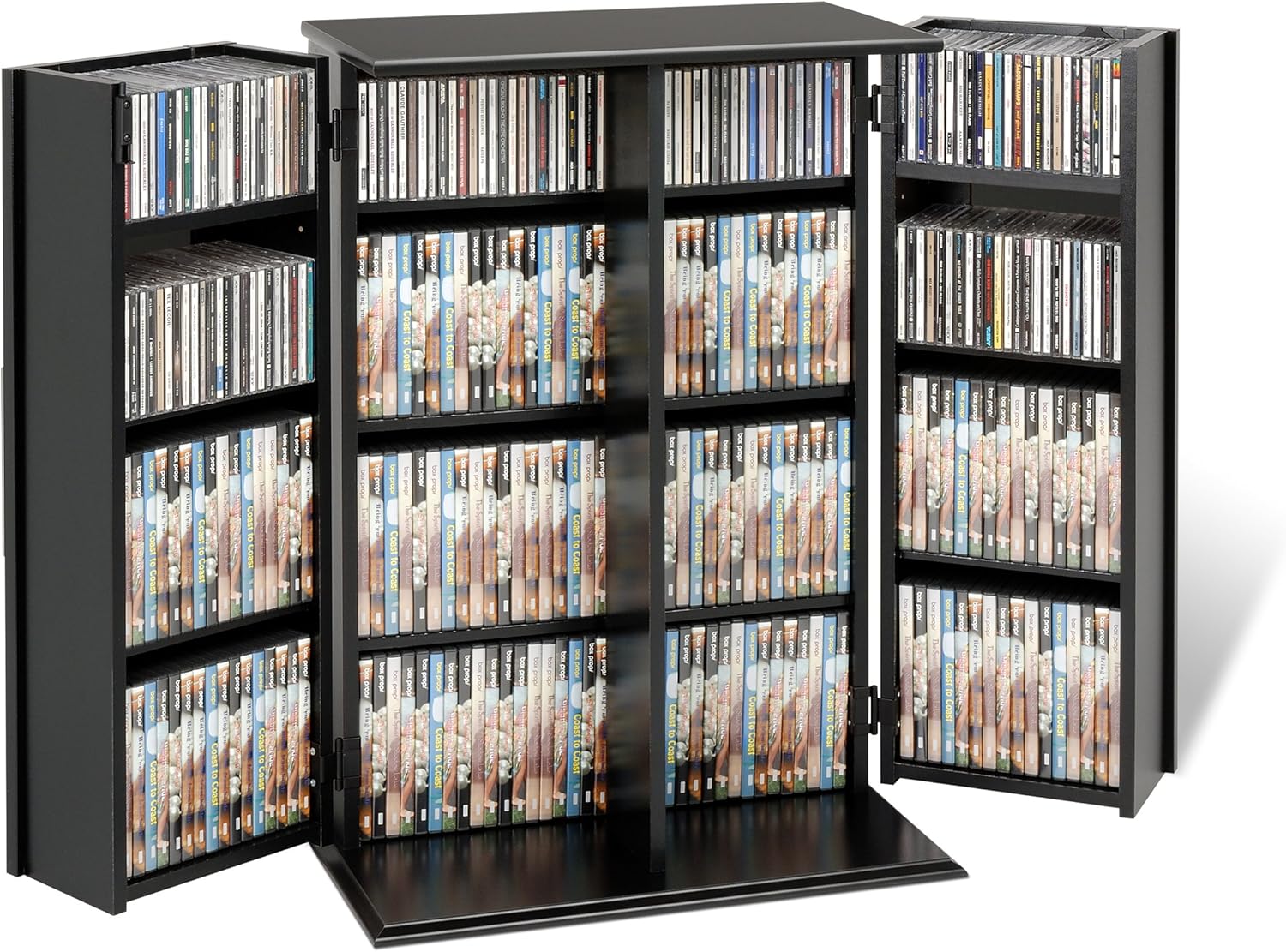 Prepac Locking Media Storage Cabinet, Black