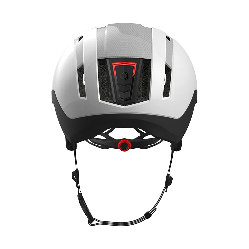 CRSURBANMWHT Coros SafeSound Urban Smart Cycling Helmet with Ear Opening Sound System, SOS Emergency Alert, and LED Tail Light | Bluetooth for Music and Phone Calls | Smart Remote | Lightweight