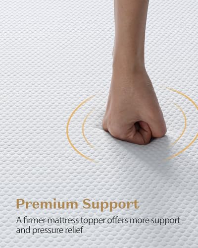 BedStory Firm Mattress Topper Full Size - 3 Inch Memory Foam Bed Toppers - High Density Foam Mattress Pad for Back Pain Relief