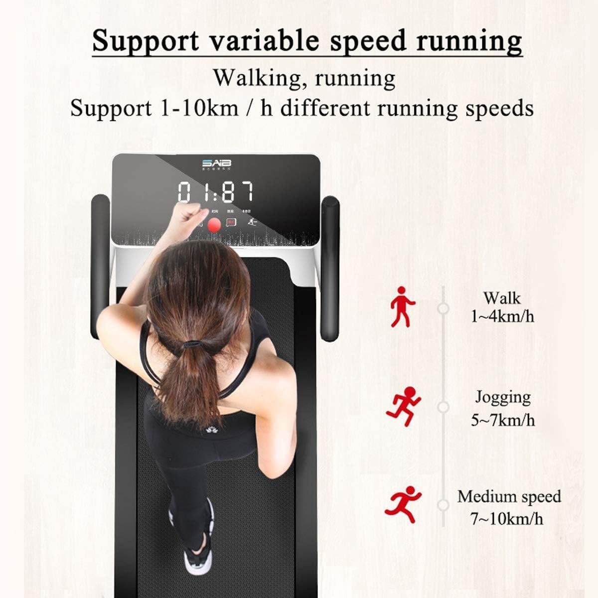 Folding Treadmills Foldable Treadmill,Electric Runninghine with LCD Screen,Portable Fitness Treadmill for Home