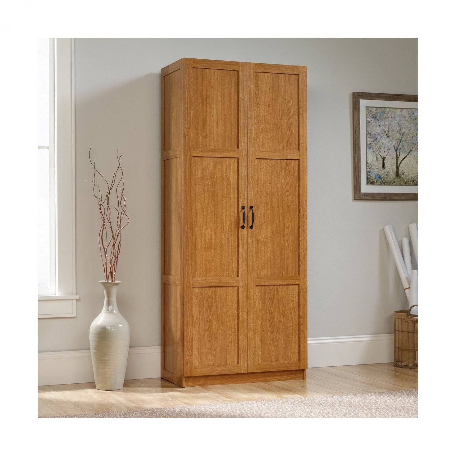 Sauder 419188 Storage Cabinet, L: 29.61x22 x W: 16.10x22 x H: 71.10