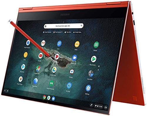 SAMSUNG 13.3” Galaxy Chromebook Laptop Computer w/ 256GB Storage, 8GB RAM, ‎4K AMOLED Touchscreen Display, Ultra Slim Design, Chrome OS, WiFi 6, Mercury Gray