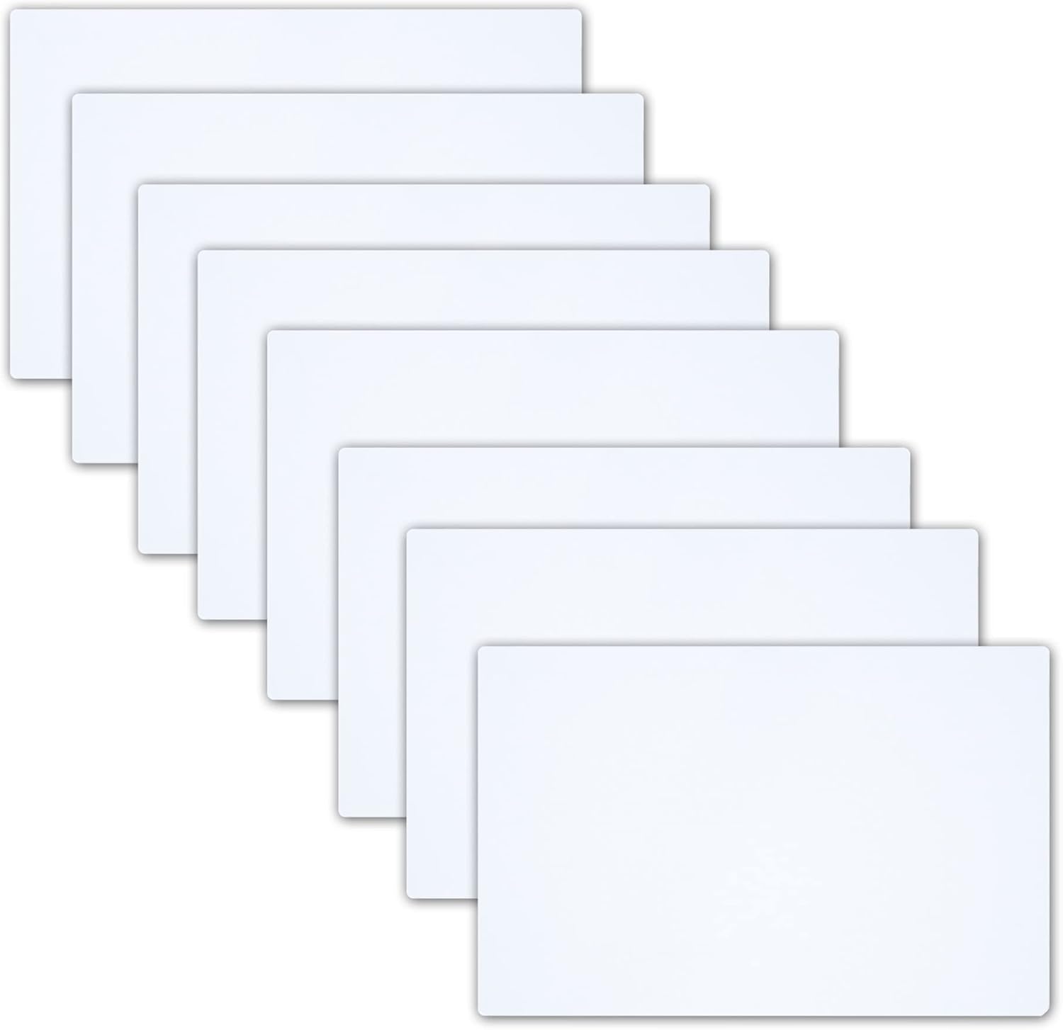 Bulk Blank Car Magnet 12x9 - .30mil Flexible, Printable, White Vinyl Surface - Safe on Vehicles, Cuts Easily with Scissors for DIY Craft Projects Great for Commercial or Marketing Vehicles (10)