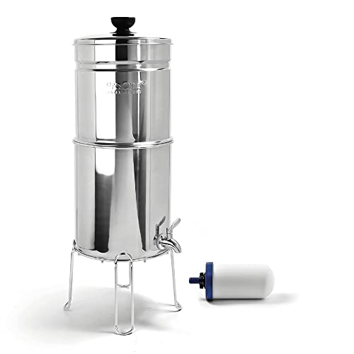 ProOne Traveler+ Stainless-Steel Gravity Water Filter System