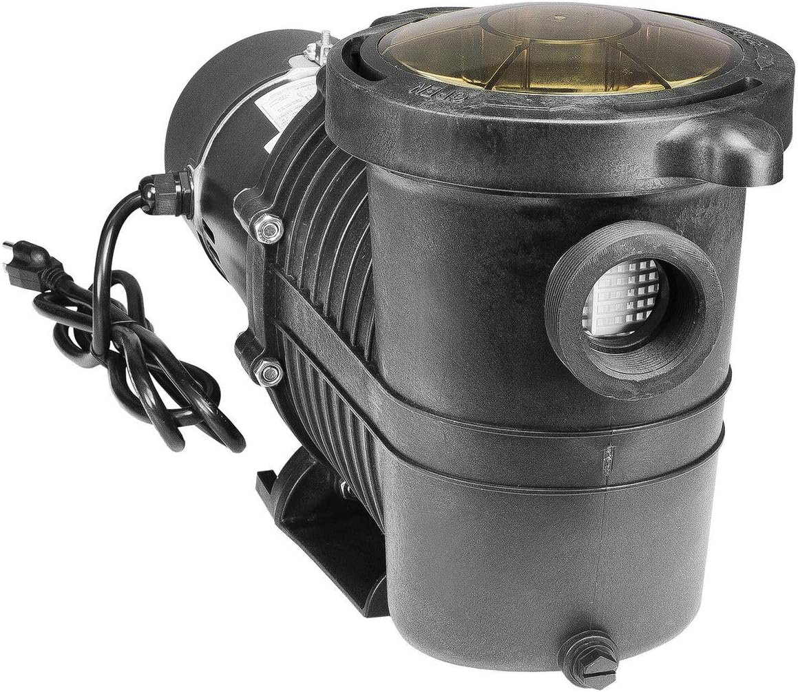 XtremepowerUS 1.0HP Swimming Pool Pump Variable Speed 2-Speed Above Ground Swimming Pump 115V Strainer 1-1/2" NPT