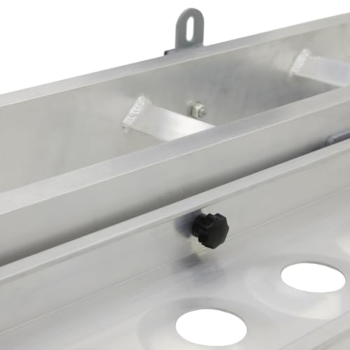 Black Widow Motorcycle Hitch Carrier with Loading Ramp Lightweight Aluminum 400 lb. Capacity Anti-Rattle Included Fits 2" Receiver