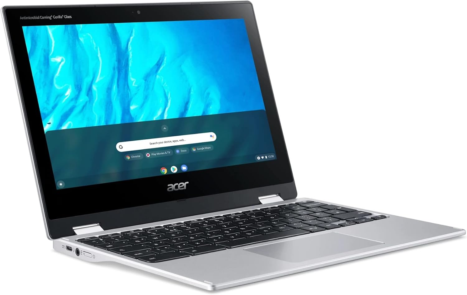 Acer Spin 311 3H 11.6'' 2-in-1 Touchscreen Chromebook (8-Core MediaTek MT8183C, 64GB eMMC, 4GB RAM, Stylus) Flip Convertible Laptop, 15-Hr Battery Life, IST Pen, Webcam, Chrome OS, Pure Silver