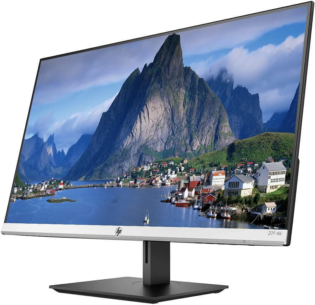 2021 Newest HP 27 UHD 3840 x 2160 (4K) IPS Micro-Edge PC Computer Monitor, AMD FreeSync, Height/Tilt Adjustment Ergonomic Viewing 178°, 2 x HDMI, DisplayPort, 5ms, 16:9, 60Hz, w/HubXcel HDMI Cable
