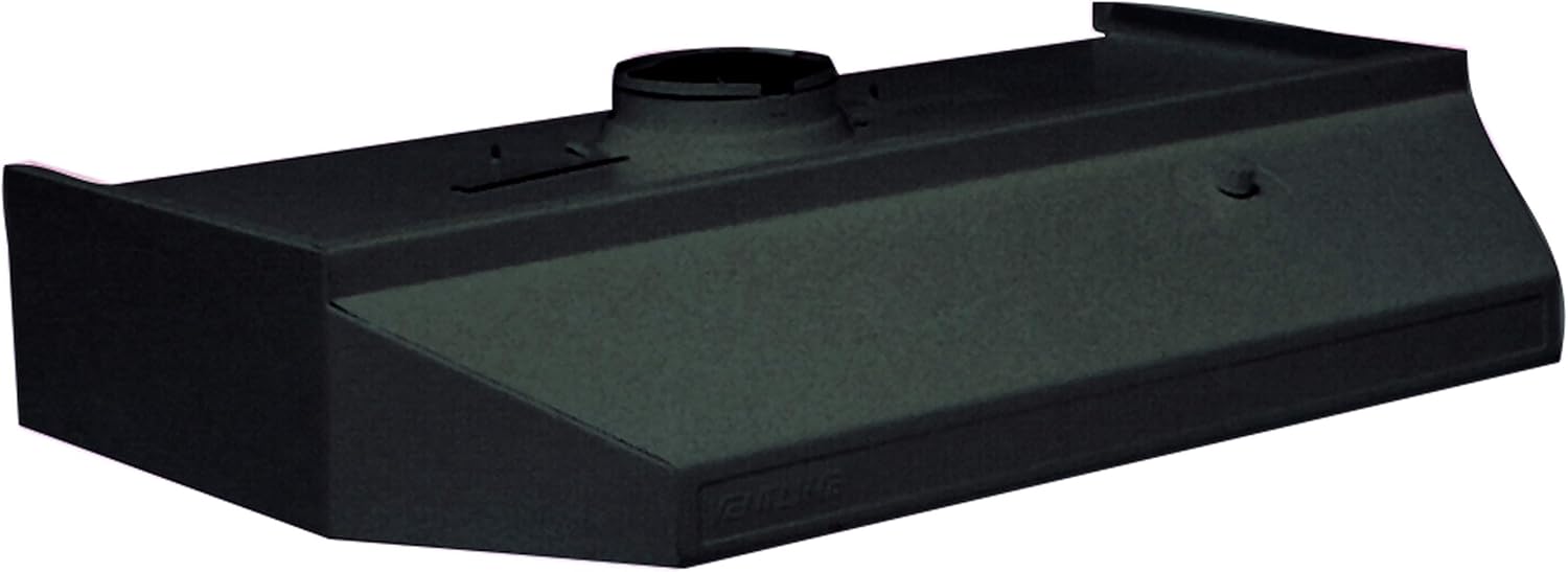 Ventline PH62-S20BC-2 PH Series Smooth 120V AC Range Hood - 12" x 20", Black