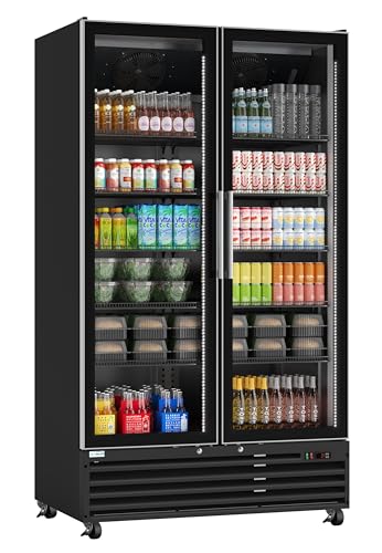 KoolMore Glass Door Commercial Display Refrigerator Upright Beverage Cooler Merchandiser