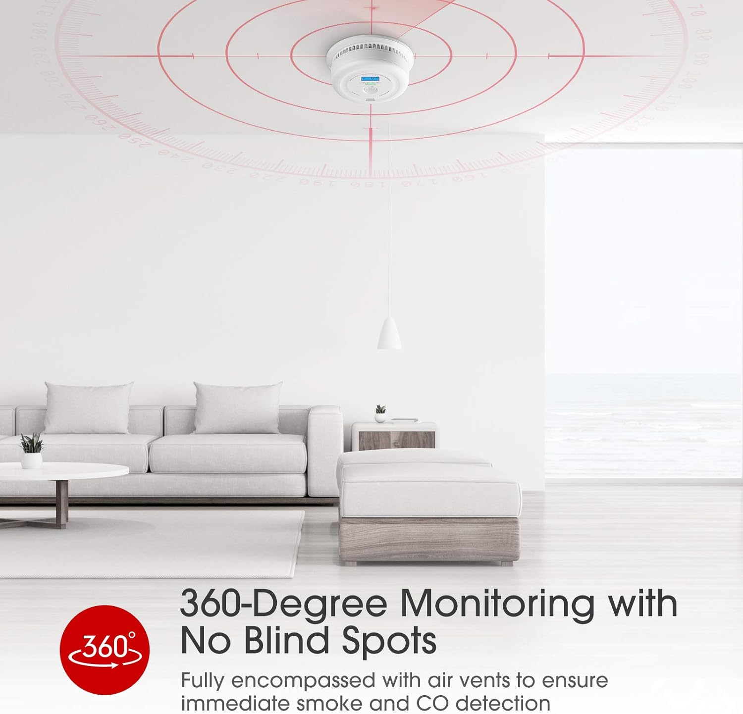 X-Sense 10-Year Battery Smoke and Carbon Monoxide Detector with LCD Display, Dual Sensor Smoke and CO Alarm Complies with UL 217 & UL 2034 Standards, Auto-Check, SC08, Pack of 5