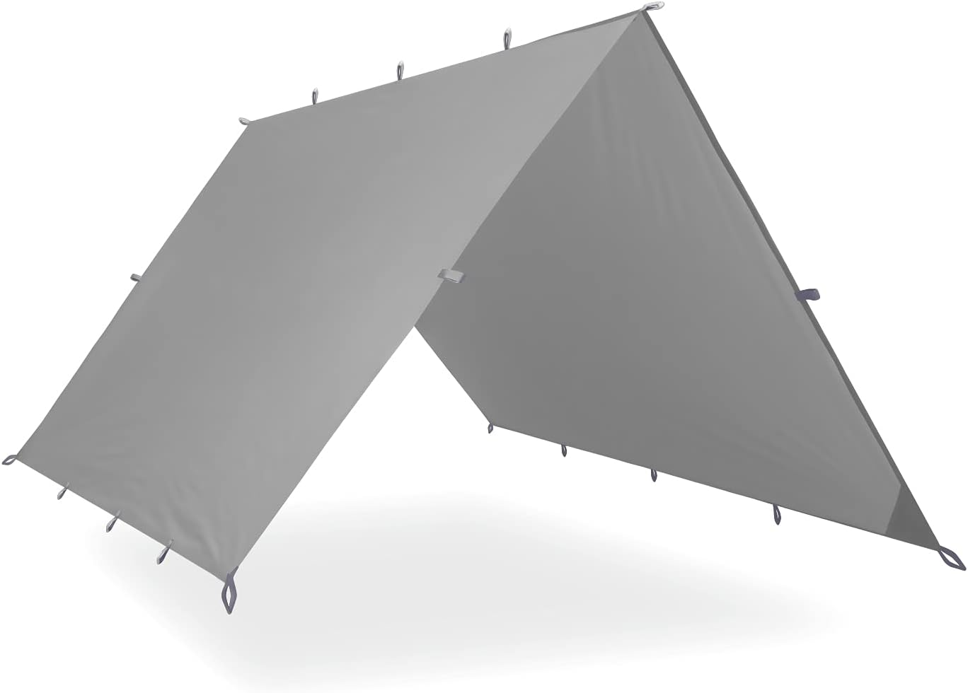 Aqua Quest Safari Tarp - 100% Waterproof Lightweight SilNylon Bushcraft Camping Shelter - 20x13 ft Olive Drab Pack of 2