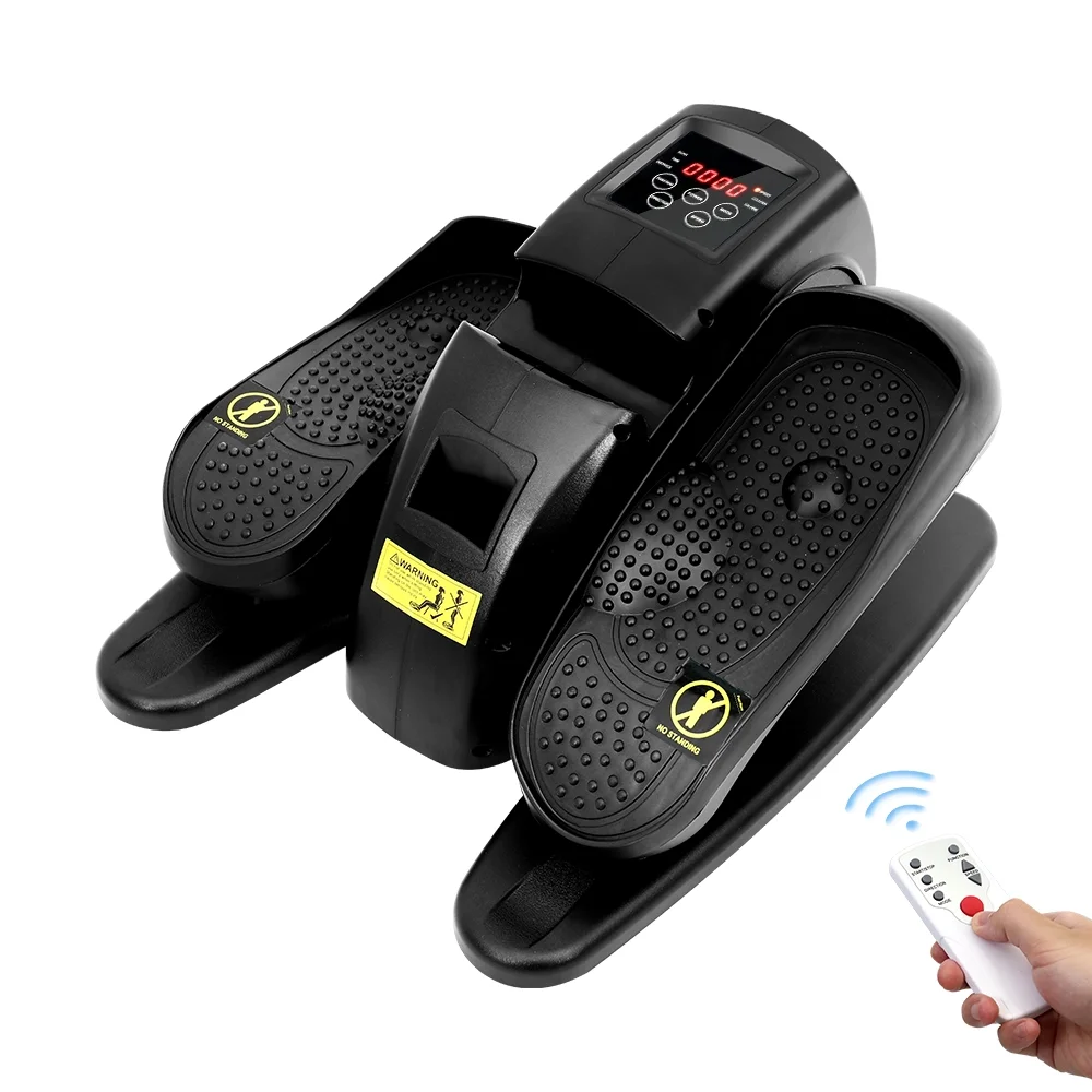 Under Desk Elliptical Machine, Leg Exerciser for Seniors Fully Assembled, Quiet & Portable Electric Seated Pedal Exerciser Adjustable Speeds with Remote Control - Curated Treasures Market