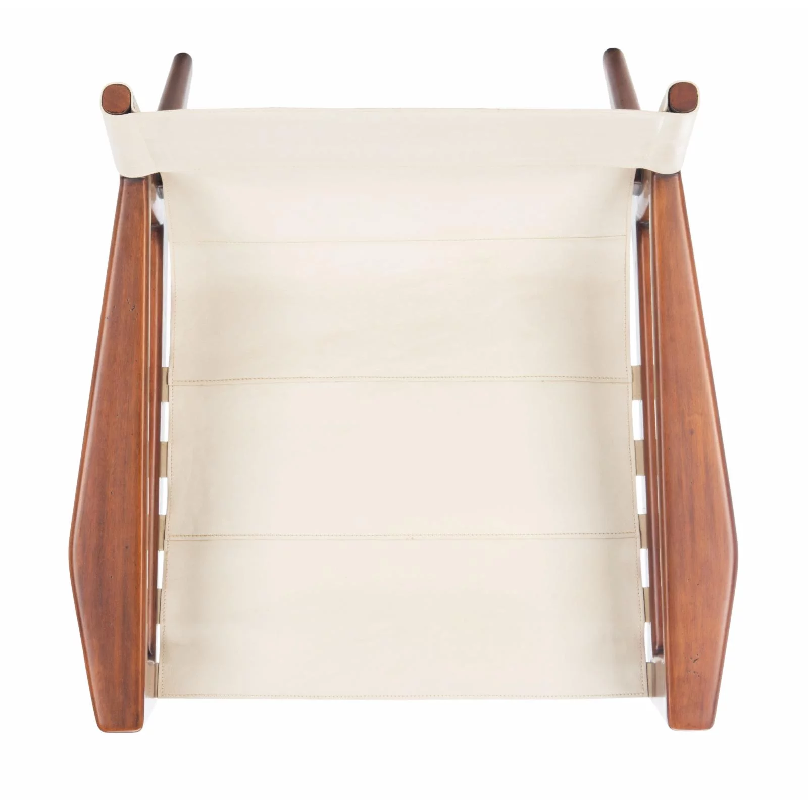 SAFAVIEH Couture Culkin Modern Leather Solid Sling Chair, Brown