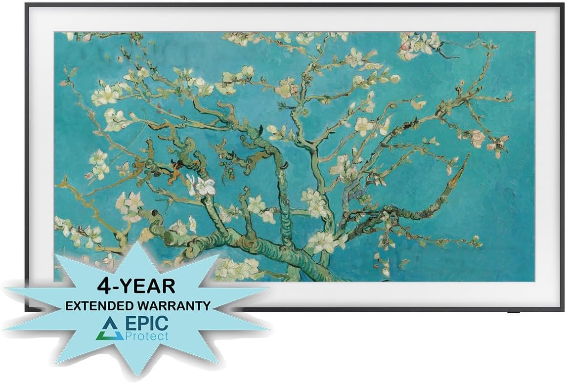 SAMSUNG QN50LS03BAFXZA 50" The Frame 4K UltraHD Smart QLED TV with an Additional 4 Year Coverage by Epic Protect (2022)