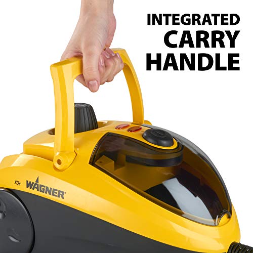 Wagner Spraytech 0282014 915e On-Demand Steam Cleaner & Wallpaper Removal, Multipurpose Power Steamer, 18 Attachments Included (Some Pieces Included in Storage Compartment) For Floor