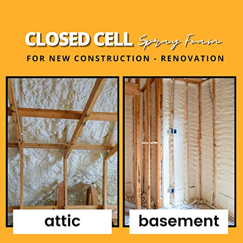 Vega Bond V600 Closed Cell Spray Foam Insulation Kit. 2 Part Foam Sealant 600 BF Coverage Per Kit (Set of 5 Kits)