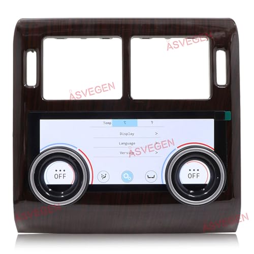 8 Inch LCD Touch Screen Rear AC Panel Climate Control for Land Rover Range Rover Sport L494 2014-2017, Black Trim