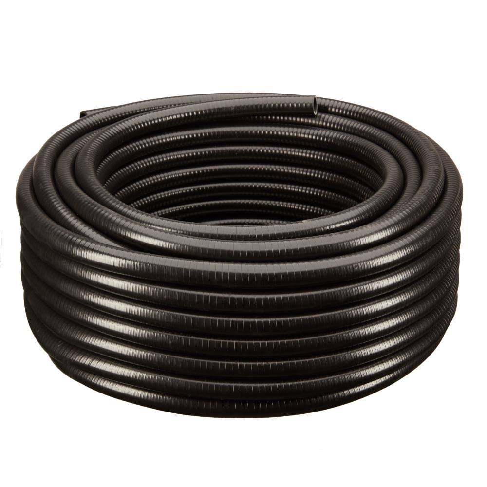 HYDROMAXX 3 in. x 25 ft. Black PVC Schedule 40 Flexible Pipe BF300025
