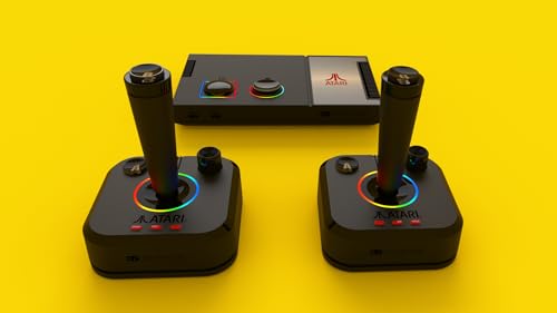 My Arcade Atari Game Station Pro: Video Game Console with 200+ Games, Wireless Joysticks, RGB LED Lights, Atari 2600/5200/7800 and More