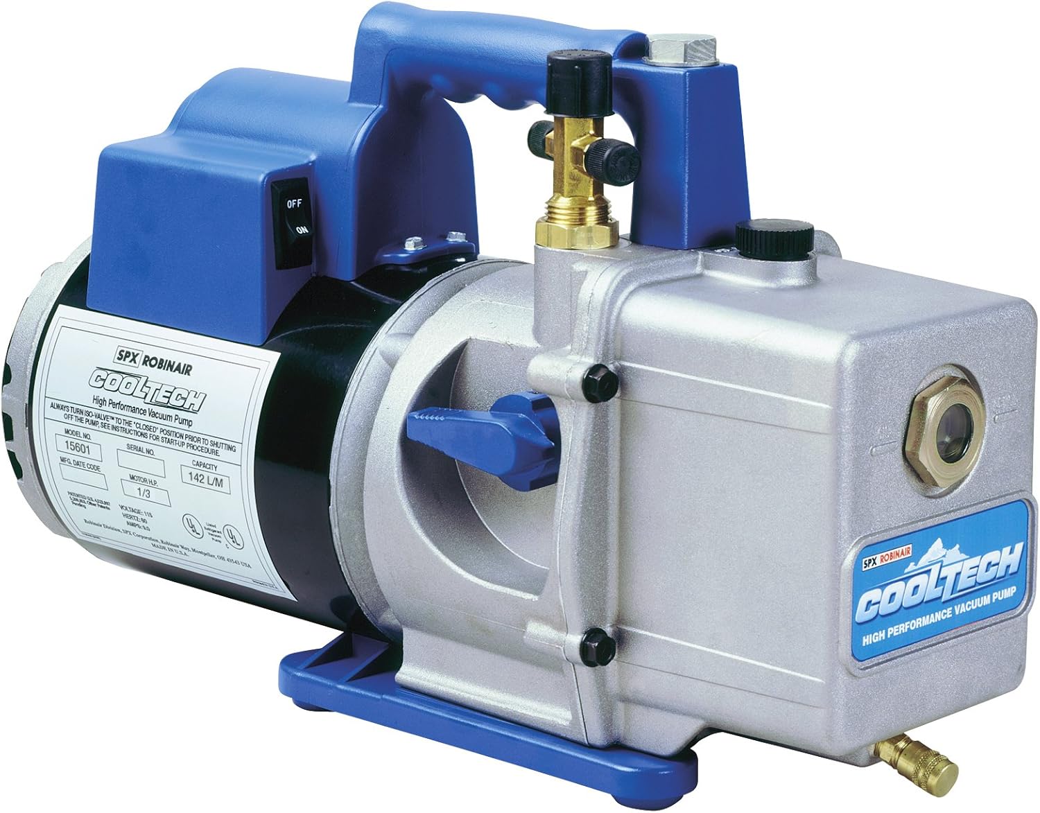 Robinair (15601) CoolTech Vacuum Pump - 2-Stage, 142 liters/minute