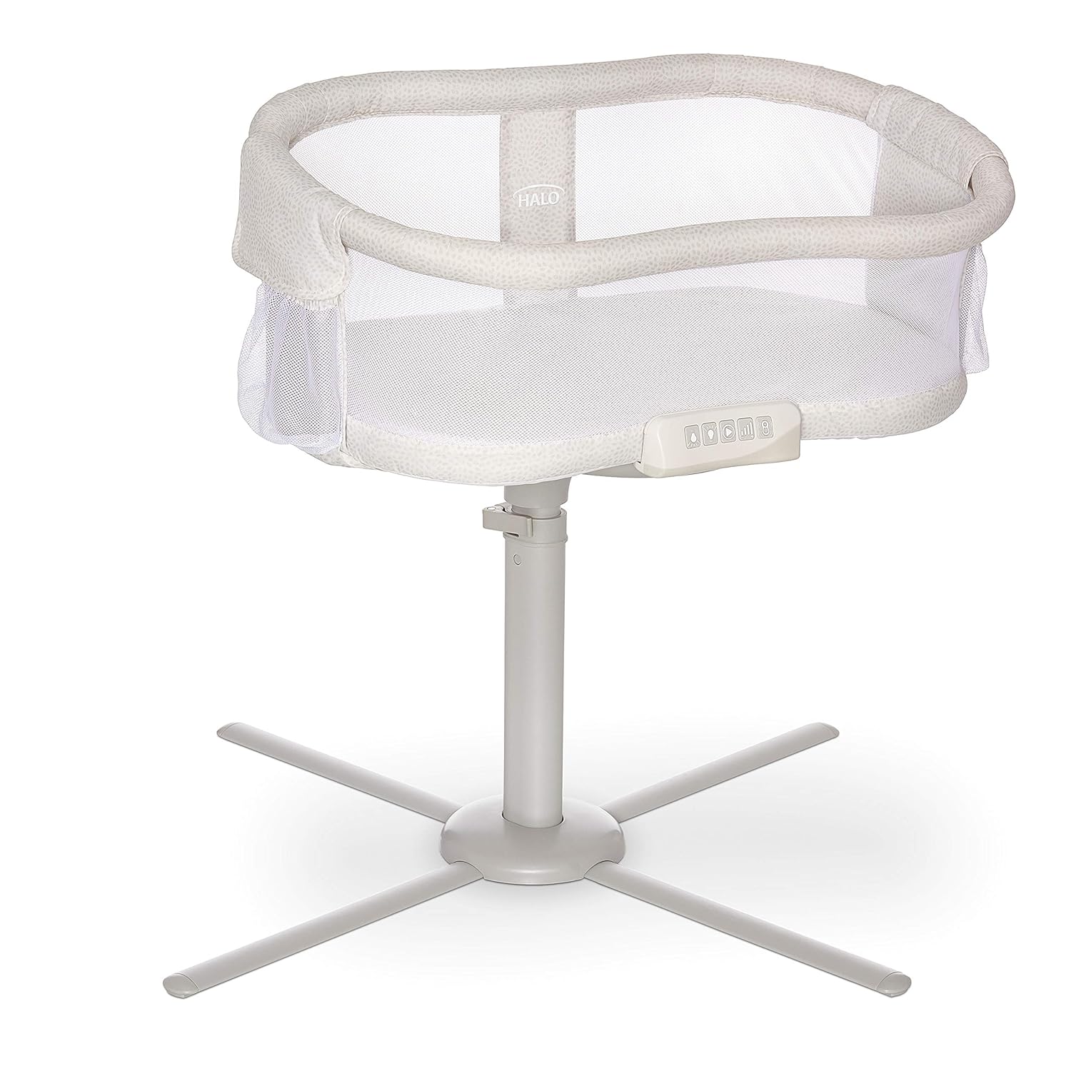 HALO BassiNest Swivel Sleeper, Bedside Bassinet, Essentia Series, Nautical Net